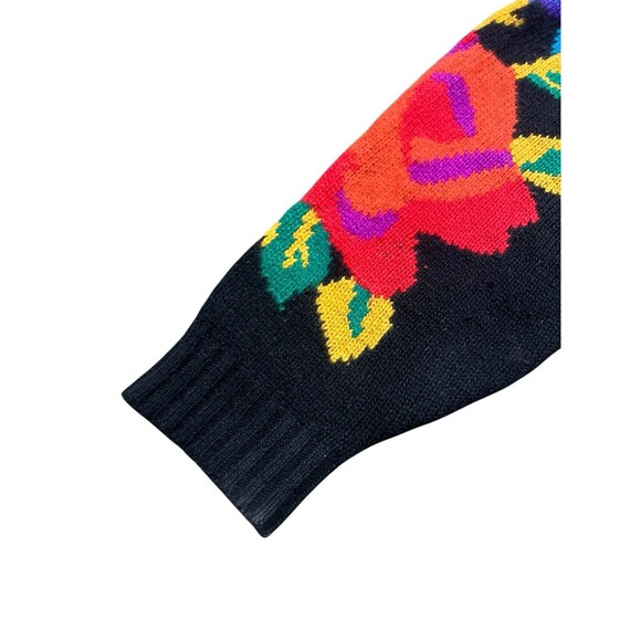 Vtg RAFAELLA ANGORA Sweater Cardigan Granny Core BRIGHT Colors SOFT Sz M - Picture 13 of 16